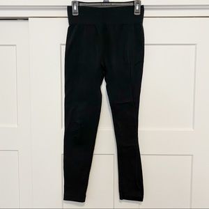 NEW MIX Black Fleece Lined Leggings One Size